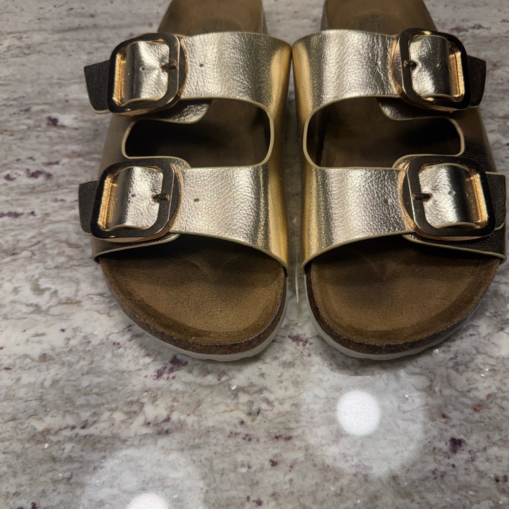 Altar'd State Gold Sandals